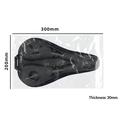 Coprisella per bicicletta Enlee EN-350 con imbottitura in gel - Nero