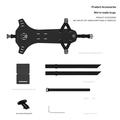 Supporto per borsa posteriore da bici Enlee EN-S26 a sgancio rapido - Nero