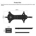 Supporto per borsa posteriore da bici Enlee EN-S26 a sgancio rapido - Nero