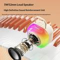Altoparlante Bluetooth per karaoke Erazer K20 con 2 microfoni - Beige