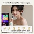 Altoparlante Bluetooth per karaoke Erazer K20 con 2 microfoni - Beige