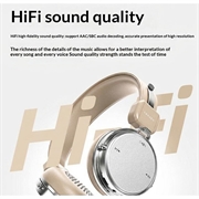 Cuffie wireless retrò Erazer R1 con ENC - Beige