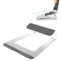 Supporto/supporto ergonomico per laptop in lega di alluminio - Argento