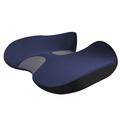 Cuscino ergonomico per sedile auto in rete con schiuma a memoria di forma - blu navy