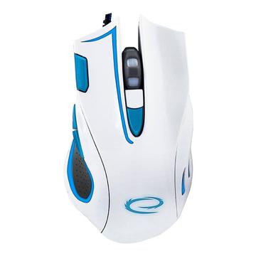 Mouse da gioco cablato Esperanza EGM401WB - Bianco / Blu