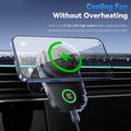 Caricabatterie wireless magnetico Essager da 15W con supporto per auto e ventola di raffreddamento - Compatibile con MagSafe - Nero