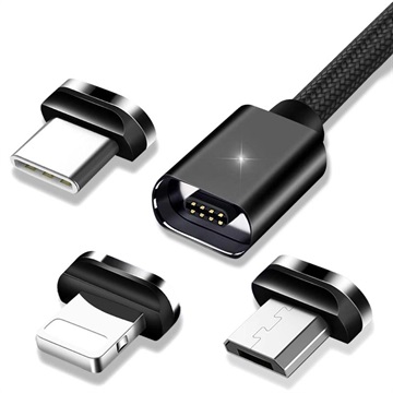 Cavo Magnetico 3-in-1 Baseus - Lightning, MicroUSB, Tipo-C - 2m - Nero