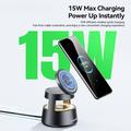 Supporto di ricarica wireless magnetico 4-in-1 di Essager - 15W - Nero
