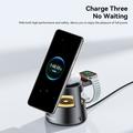 Supporto di ricarica wireless magnetico 4-in-1 di Essager - 15W - Nero