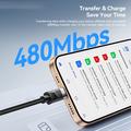 Cavo di ricarica rapida Essager 5 in 1 da 1m - USB-C, Lightning, USB-A, Apple Watch - Nero