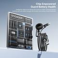 Cavo di ricarica rapida Essager 5 in 1 da 1m - USB-C, Lightning, USB-A, Apple Watch - Nero