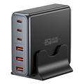 Essager 85W Stazione di ricarica GaN a 6 porte - Nero
