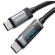 Cavo USB-C Essager ES-X47 da 240W con display digitale - 2m - Nero