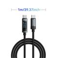 Cavo USB-C Essager ES-X47 da 240W con display digitale - 1m - Nero