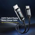 Cavo USB-C Essager ES-X47 da 240W con display digitale - 2m - Nero
