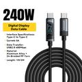 Cavo USB-C Essager ES-X47 da 240W con display digitale - 2m - Nero
