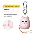 Allarme di sicurezza portachiavi Essager H7 - 130dB - Rosa