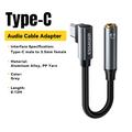 Adattatore audio Essager da USB-C a 3.5mm a L - 12cm - Grigio