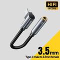 Adattatore audio Essager da USB-C a 3.5mm a L - 12cm - Grigio