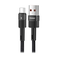 TOPK AC27 USB-C Data & Charging Cable with LCD Display - 1m - Black