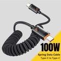 Cavo USB-C Essager Spring con ricarica rapida PD - 1.8m/60W - Nero