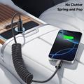 Cavo USB-C Essager Spring con ricarica rapida PD - 1.8m/60W - Nero