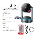 Caricabatterie wireless magnetico 3 in 1 Essager T50 Qi 2.2 - 25W - Grigio