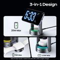 Caricabatterie wireless magnetico 3 in 1 Essager T50 Qi 2.2 - 25W - Grigio