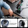 Caricabatterie wireless magnetico 3 in 1 Essager T50 Qi 2.2 - 25W - Grigio
