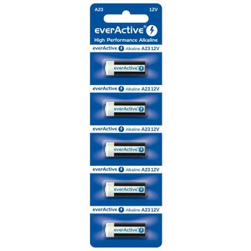 Pile alcaline EverActive A23/L1028 12V - 5 pz.