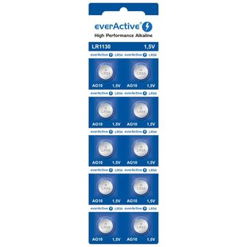 Batterie alcaline a bottone EverActive AG10 LR1130/LR54 - 10 pz.
