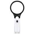 EverActive MG-01 Lente d'ingrandimento 3x/45x con retroilluminazione a LED - Bianco / Nero