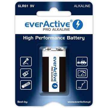 Batteria alcalina EverActive Pro 6LR61/9V 550mAh