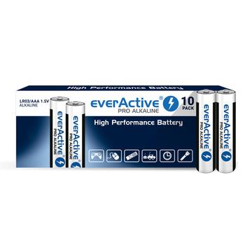 Pile alcaline EverActive Pro LR03/AAA - 10 pezzi.