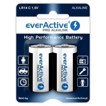 Batterie alcaline EverActive Pro LR14/C 8000mAh - 2 pz.