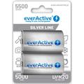 EverActive Silver Line EVHRL20-5500 Batterie ricaricabili D 5500mAh - 2 pezzi.