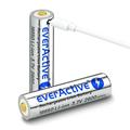 Batteria ricaricabile 18650 EverActive Silver+ Lithium MicroUSB - 2600mAh
