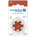 Batterie per apparecchi acustici EverActive Ultrasonic 312/PR41 - 6 pz.