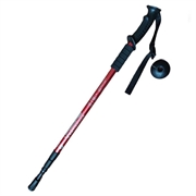 Bastone da trekking allungabile a 3 sezioni - 135cm - Rosso