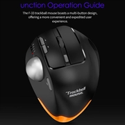 Mouse trackball wireless F-33 - 5 livelli di DPI