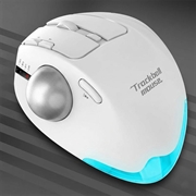 Mouse trackball wireless F-33 - 5 livelli di DPI - Bianco