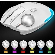 Mouse trackball wireless F-33 - 5 livelli di DPI - Bianco