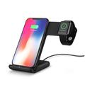F11 2-in-1 Mobile Phone Smart Watch Wireless Charging Stand Qi Wireless Fast Charger per iPhone Samsung Apple Watch