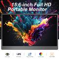 F156P02 Monitor portatile Full HD da 15.6" con supporto integrata - Nero