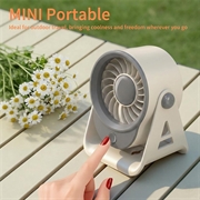 Ventilatore da tavolo F16 Mini per l\'ufficio e la casa - Grigio