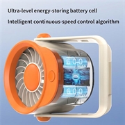 Ventilatore da tavolo F16 Mini per l\'ufficio e la casa - Arancione