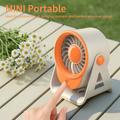 Ventilatore da tavolo F16 Mini per l\'ufficio e la casa - Arancione
