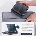 Stazione di ricarica wireless pieghevole 3 in 1 F16S per dispositivi Samsung Galaxy - 15W - Nero