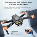 Drone professionale pieghevole F208 V.2.0 con telecomando dotato di schermo da 4,5" - Motori brushless, GPS - Nero
