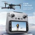 Drone professionale pieghevole F208 V.2.0 con telecomando dotato di schermo da 4,5" - Motori brushless, GPS - Nero